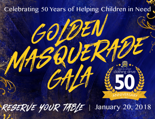 Back to School Clothing Drive Celebrates 50 Years with a Golden Masquerade Gala